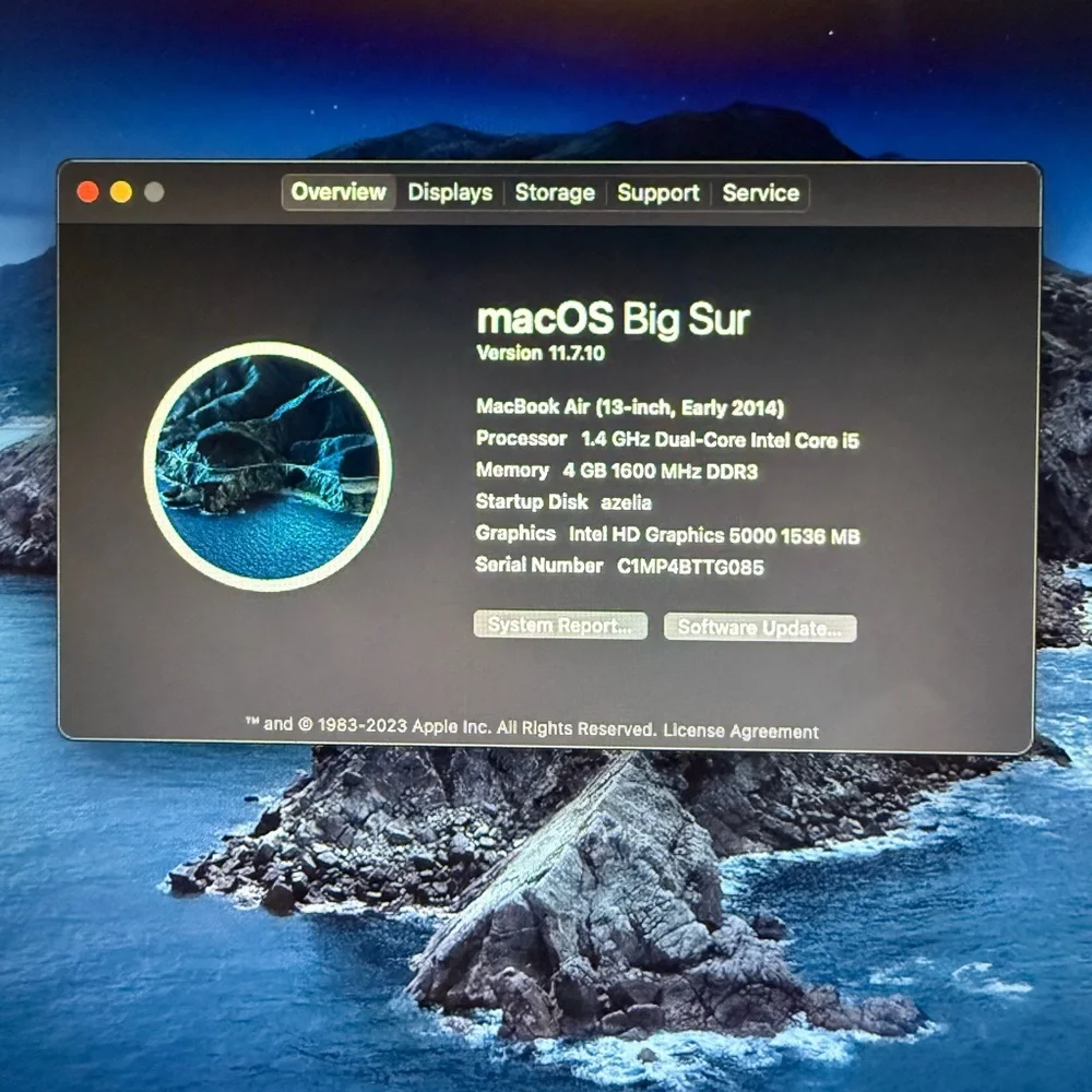 Apple MacBook Air 2014 - Silver 8gb ram 128gb ssd